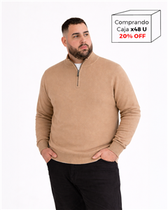 I8103 - Sweater 1/2 Cierre TALLE ESPECIAL